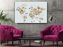 Obraz Mapa svet zvierat 2007